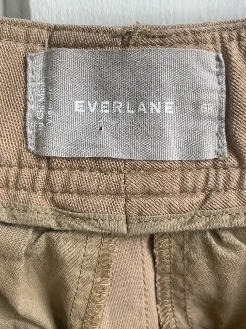 Everlane The Draper Pleated Trouser Pant Tan Brown Size 6